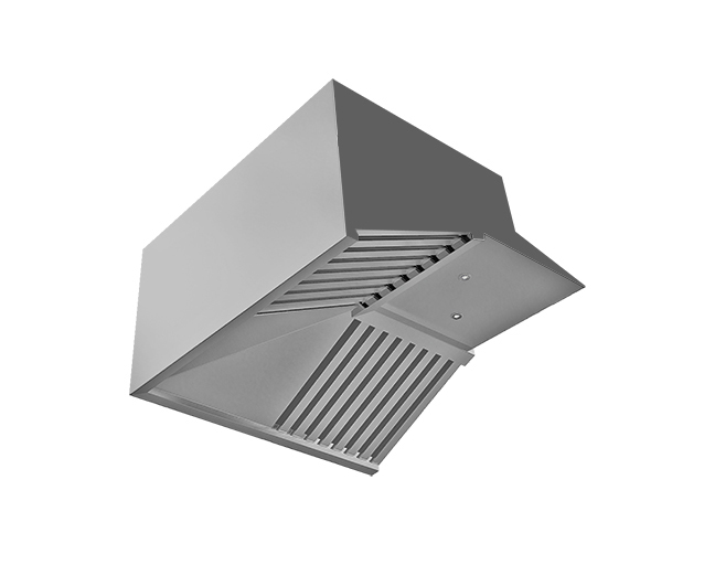 L型靠墻型油網煙罩凈化一體機 尺寸:1100x1100x550mm